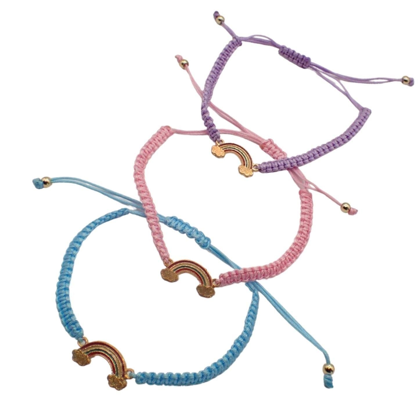 Girls Adjustable Corded String Bracelet